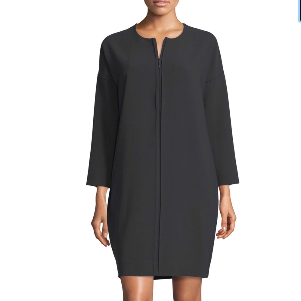 VINCE FRONT SEAMED COCOON DRESS